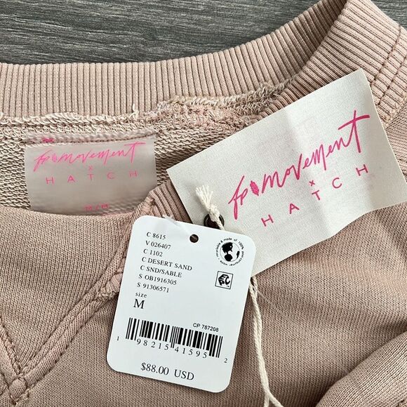 Free People Movement x HATCH Intercept Pullover Sweatshirt Medium Maternity NWT - Picture 4 of 14